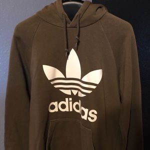 Olive green adidas hoodie size medium